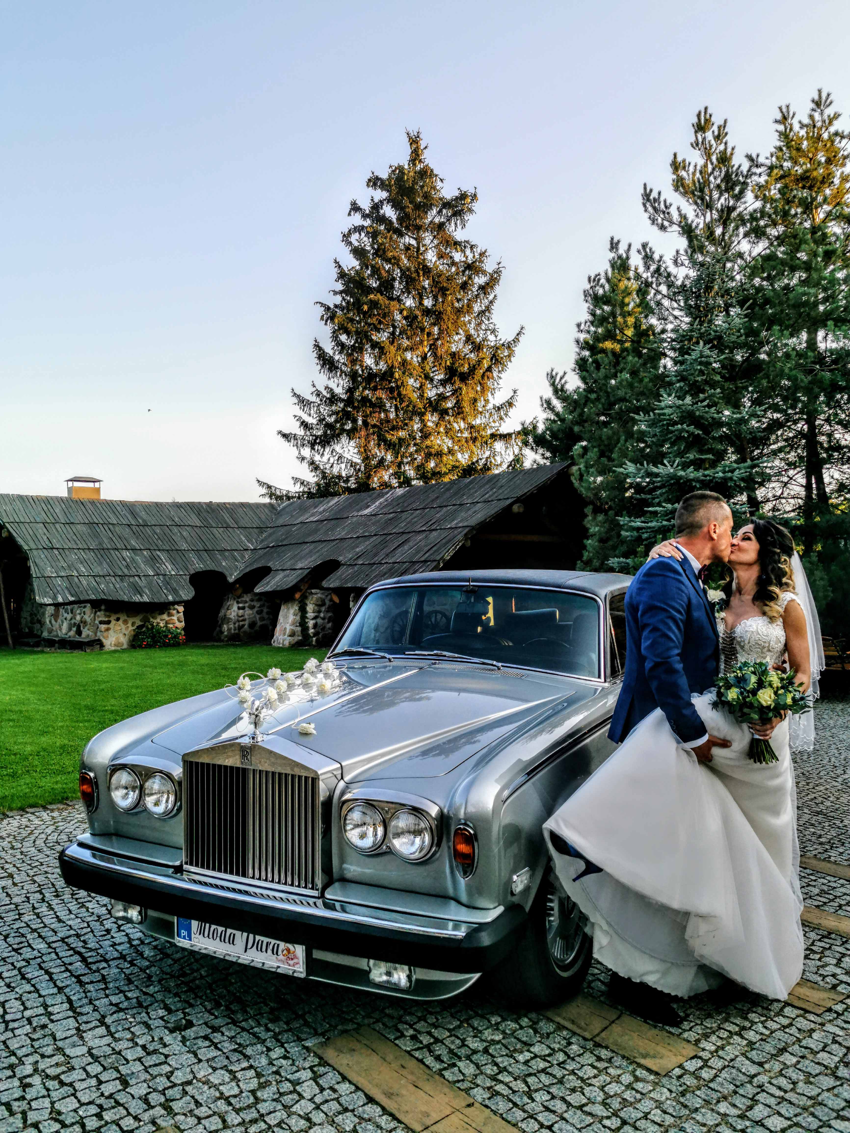 Zabytkowy Rolls Royce  auto do ślubu